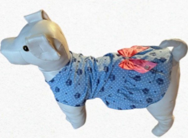 Vestido simples babado