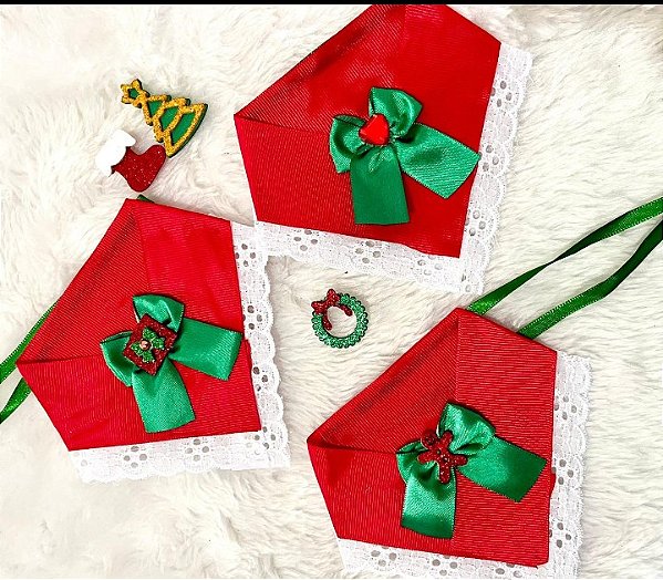Colarinho bandana natal c/5
