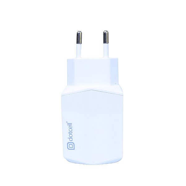 Tomada Carregador com 2 Vias Usb Dotcell Branco DC-TC270