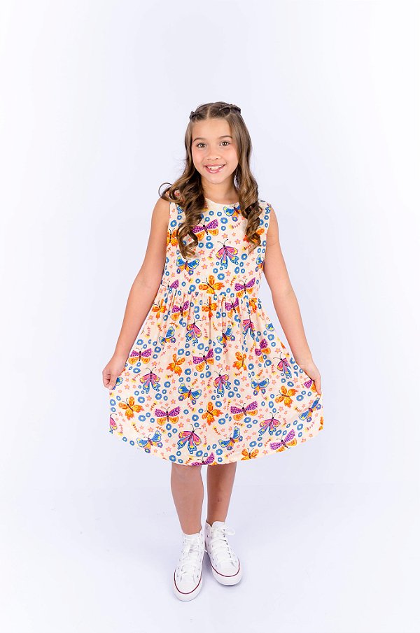 Vestido Borboletas Azul