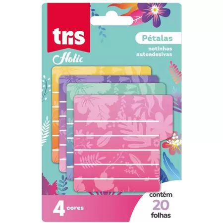 Bloco Adesivo Holic Pétalas - TRIS