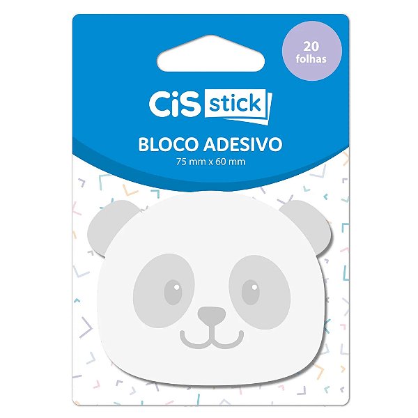 Bloco Adesivo Panda Cis – 75x60mm com 20 Folhas