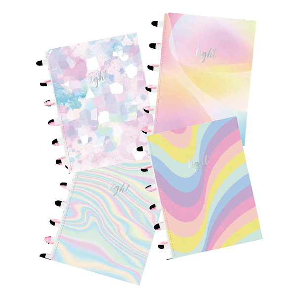 Caderno Universitário Kitdisc Light 1 Matéria A4 80 Folhas Capa Dura