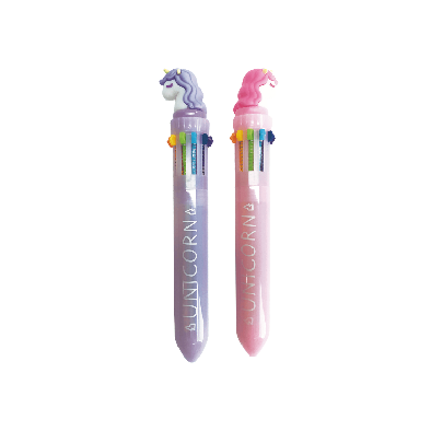 Caneta Esferográfica Divertida 10 Cores