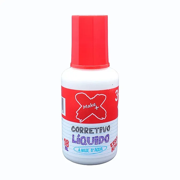 Corretivo Líquido Make+ 18ml – Cobertura Precisa e Secagem Rápida