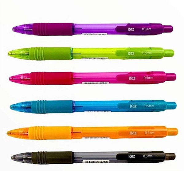 Lapiseira KAZ KZ4600 0,5mm – Escrita Fina e Confortável