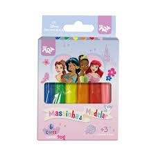 Massinha de Modelar Dac Art – 6 Cores Princesas | Macia, Segura e Divertida