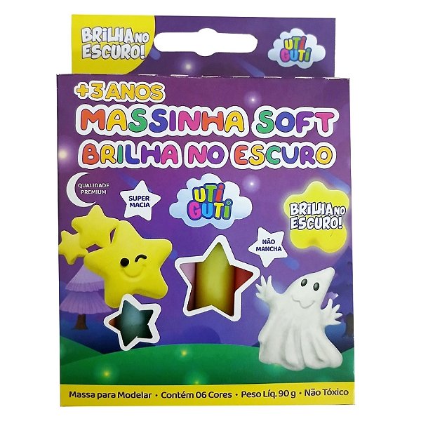 Massinha de Modelar Uti Guti Soft – Brilha no Escuro | Macia e Divertida