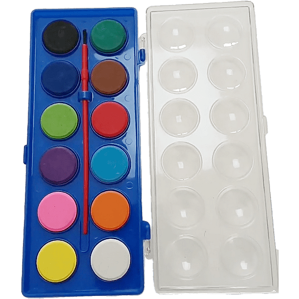 Pintura Aquarela Escolar 12 Cores