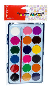 Pintura Aquarela Escolar 18 Cores