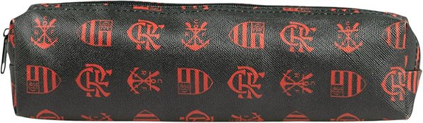 Estojo Escolar Compacto Flamengo 20 cm com Zíper Oficial
