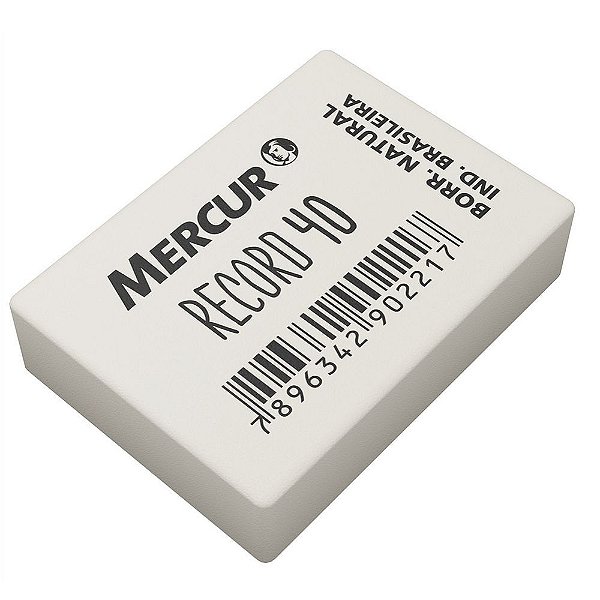 Borracha Record 40 Mercur Escolar Branca