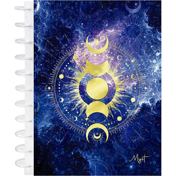 Caderno Universitário Kitdisc Myst 10 Matérias A4 160 Folhas Capa Dura