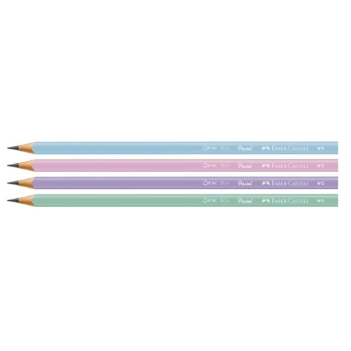 EcoLápis Grafite Triangular Pastel - Kit com 4 lápis