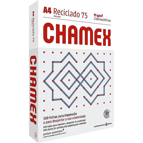 Papel Chamex A4 75g Reciclado