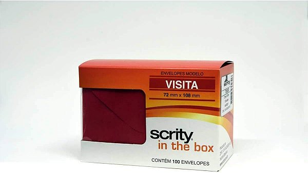 Envelope Visita 72x108mm Scrity In The Box