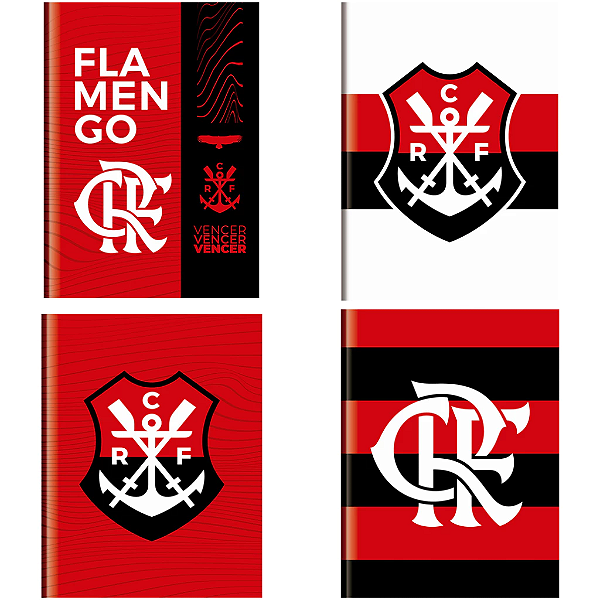 Caderno Brochura Capa Dura Oficial Flamengo