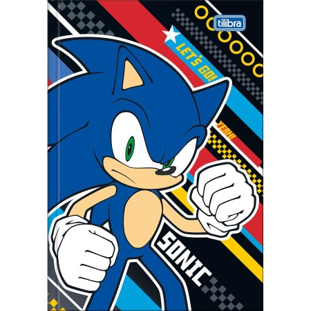 Caderno Brochura Capa Dura Universitário Sonic 80 Folhas Tilibra