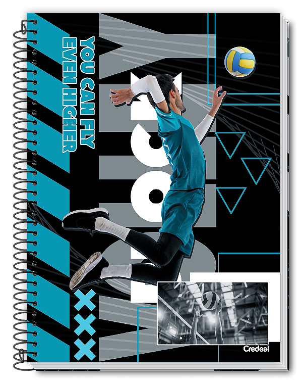 Caderno Capa Dura Credeal Performance 20 Matérias 320 Folhas