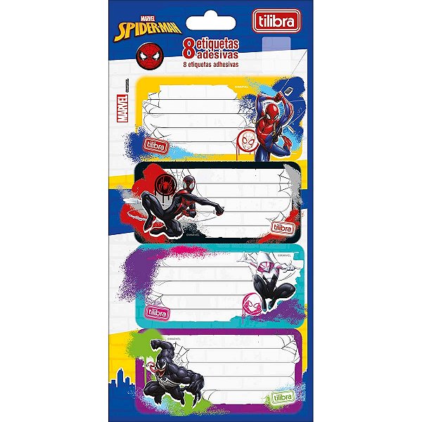 Etiqueta Escolar SpiderMan - Tilibra