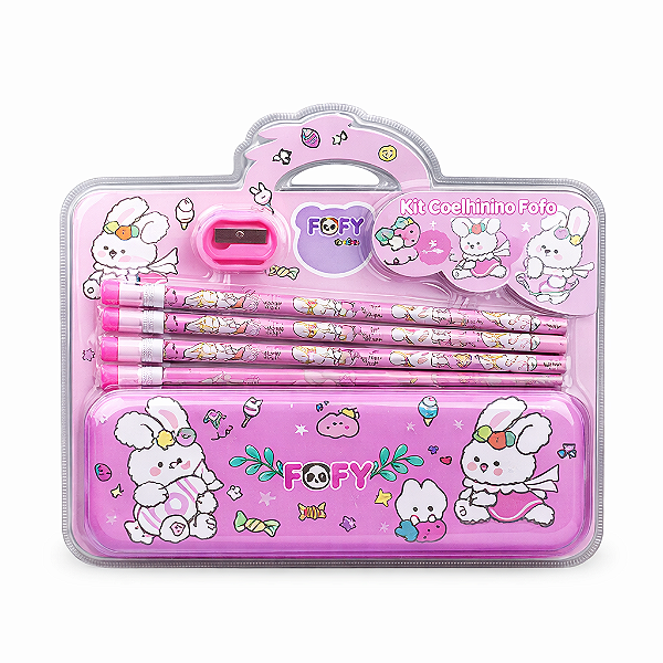 Kit Coelhinho Fofo 6 Peças Fofy