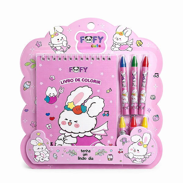 Kit Coelho Happy 7 Peças Fofy