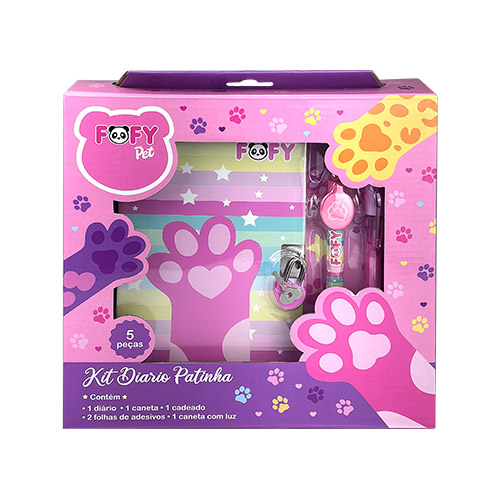 Kit Diário Patinha com Diário e Acessórios - Fofy