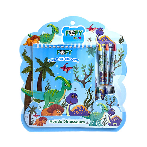 Kit Escolar Dino com 7 Peças Infantil - Fofy