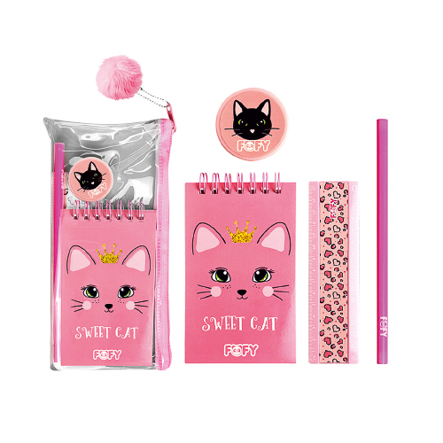 Kit Escolar Gatinhos - Fofy