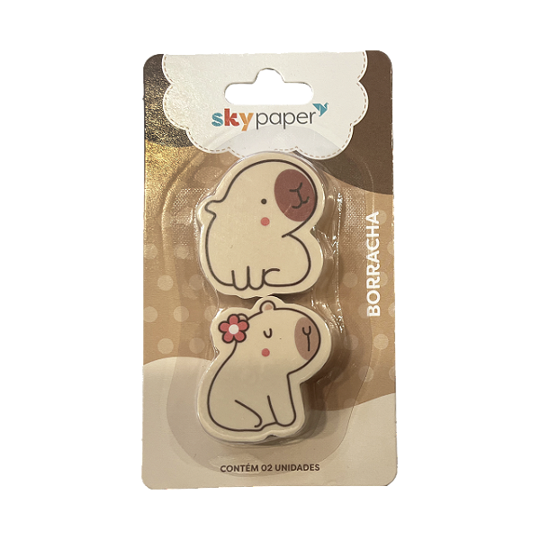 Borracha com 2 unidades Oficial Capivara - Skypaper
