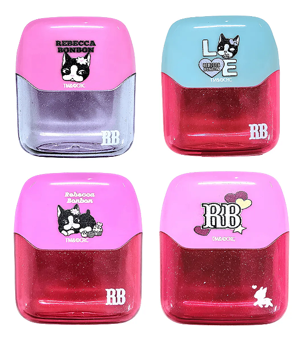 Apontador Duplo Rebecca Bonbon Escolar com Depósito -  Skypaper