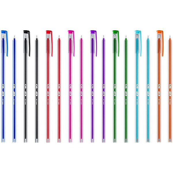 Caneta Esferográfica CIS Tik 0.7mm Escrita Macia