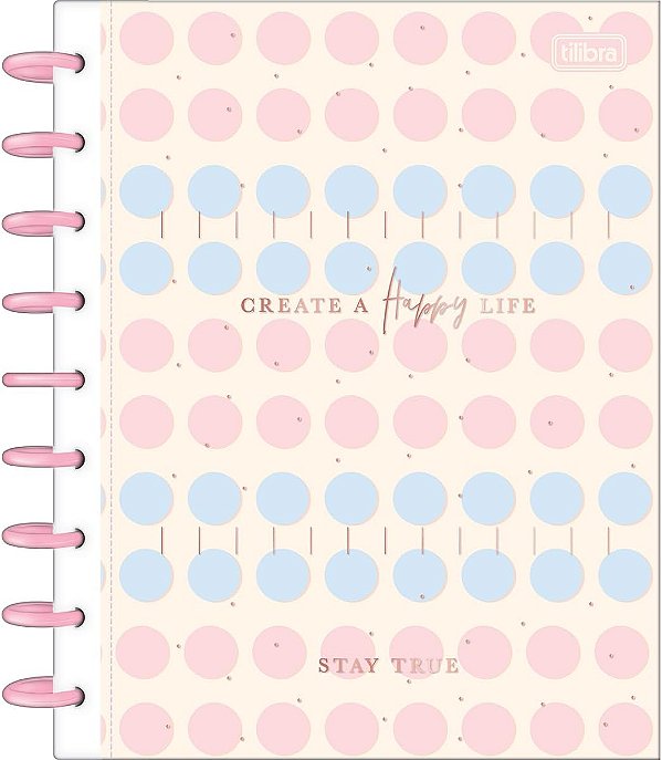 Caderno Tilidisco Capa Dura Colegial 1 Matéria Soho 80 Folhas - Tilibra