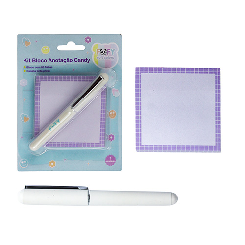Kit Bloco de Anotações Candy - Fofy