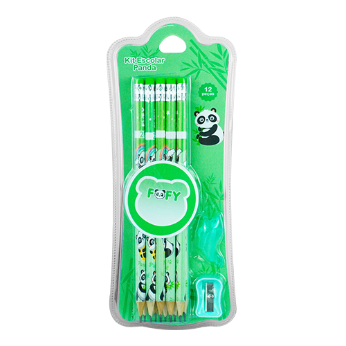 Kit Escolar Panda - Fofy