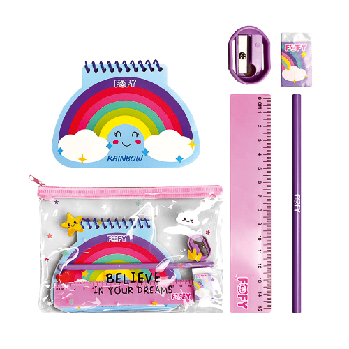 Kit Escolar Rainbow - Fofy