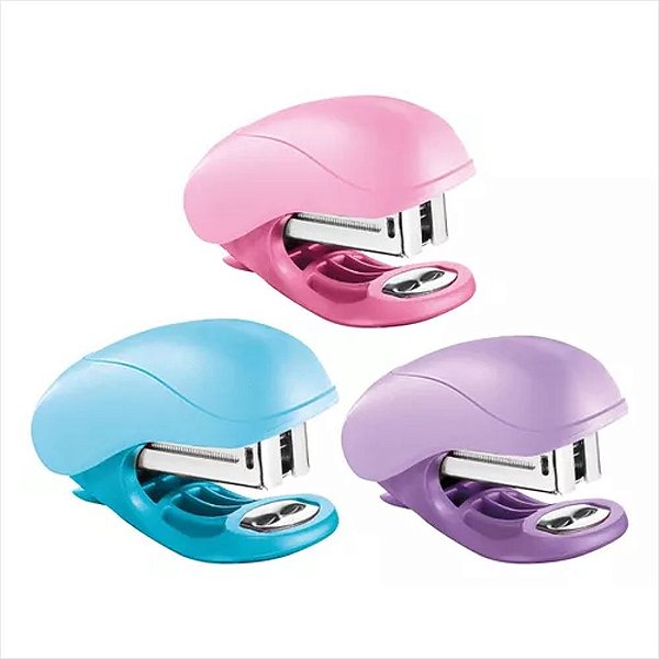 Grampeador Mini Vivo Pastel - 26/6 - 12 folhas - Maped