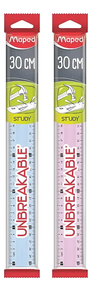 Régua Maped Study 30cm Inquebrável