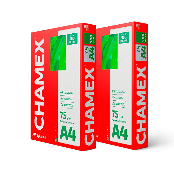 Kit 2 pacotes Papel Sulfite Chamex A4 75g