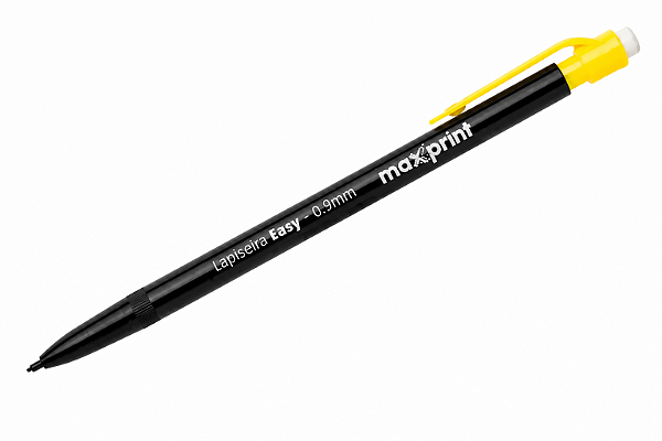 Lapiseira Easy Maxprint 0,9mm – Escrita Macia com Borracha Embutida