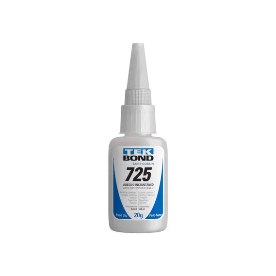 Cola Instantânea Tekbond 725 20g – Alta Fixação e Secagem Rápida