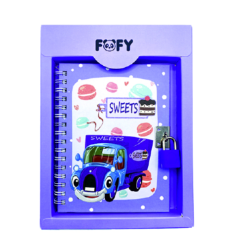 Diário Candy Lilás Fofy – Kit Presente Criativo Infantil