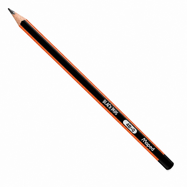 Lápis Preto Maped Black Peps Graduado 4B – Traço Macio e Intenso