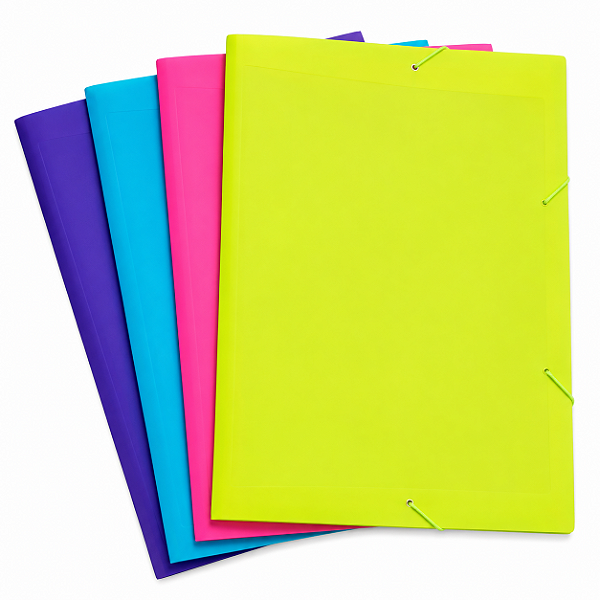 Pasta com Aba Ofício Colors Polibras – Organização Prática e Colorida