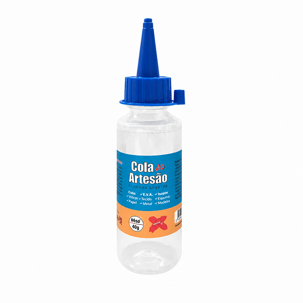 Cola de Silicone Artesão 60ml – Fixação Transparente para Artesanato