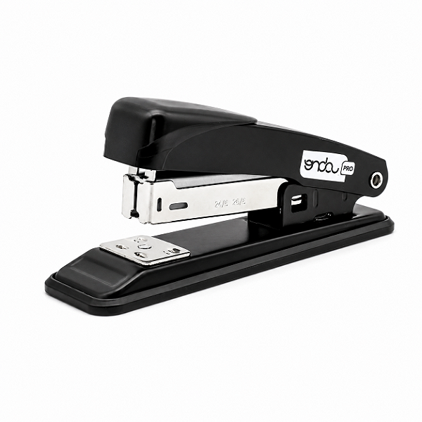 Grampeador Metálico Onda 11,5cm para até 25 Folhas – Resistente e Compacto