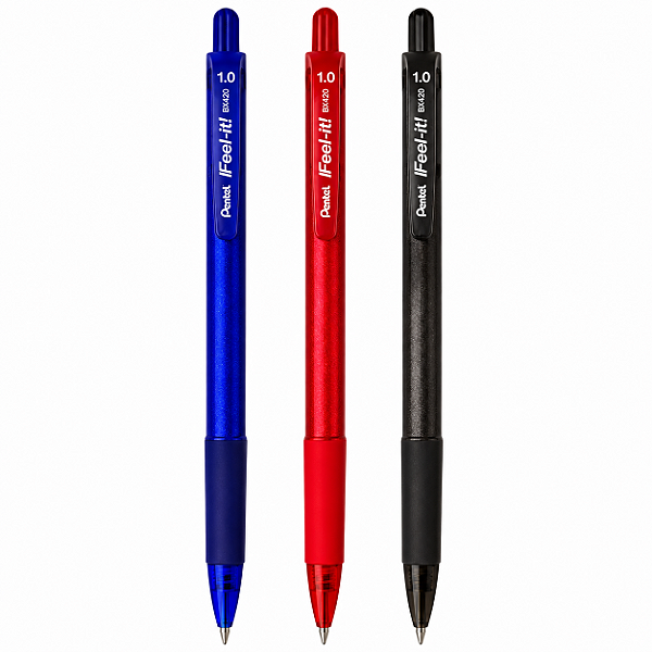 Caneta Esferográfica Pentel iFeel-It Retrátil 1.0mm