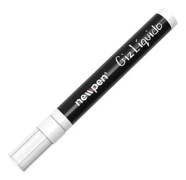 Giz Líquido Branco Newpen 8g com Ponta Redonda 4,5 mm