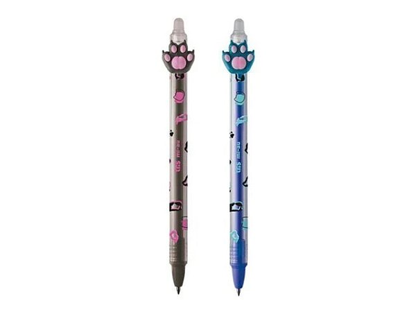 Caneta Gel Apagável Tris Holic Mi-Au 0,7 mm com Topper de Patinha