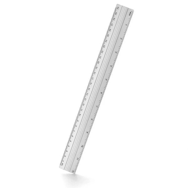 Régua de Alumínio Futuro 30 cm com 3,3 cm de Largura